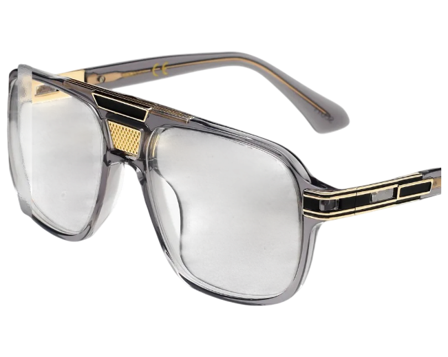 Scott Grey Rectangular Eyewear Frame