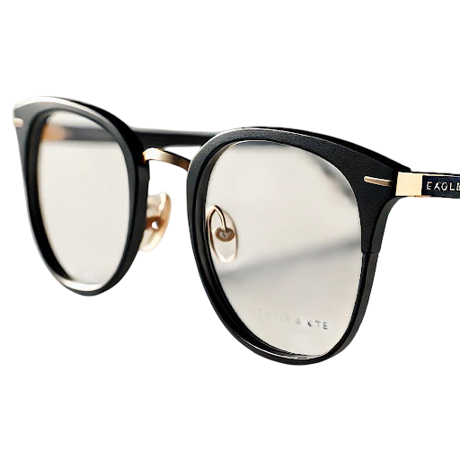 eagle & kyte black round shape